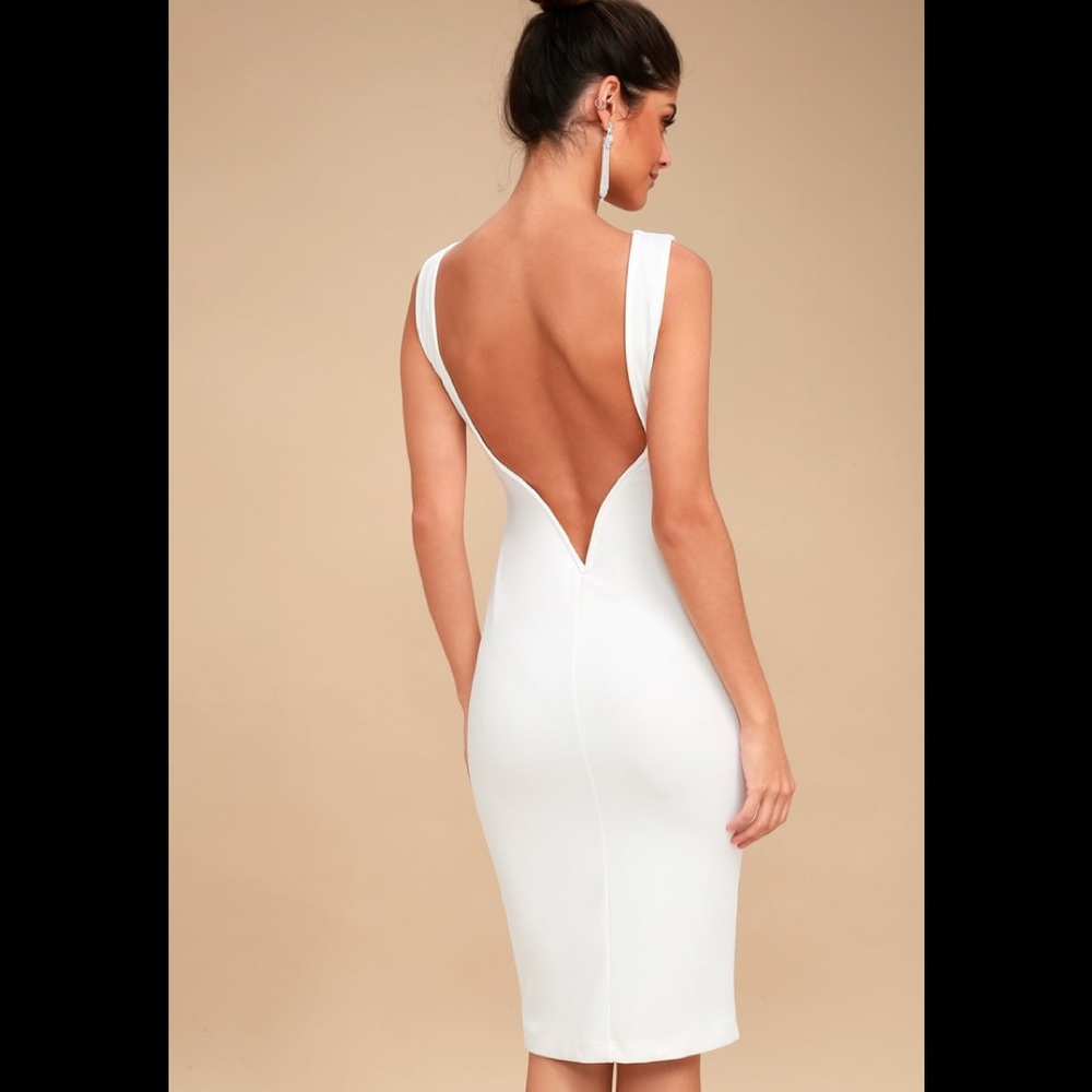 Lulus So Stunning backless midi - Make an offer!